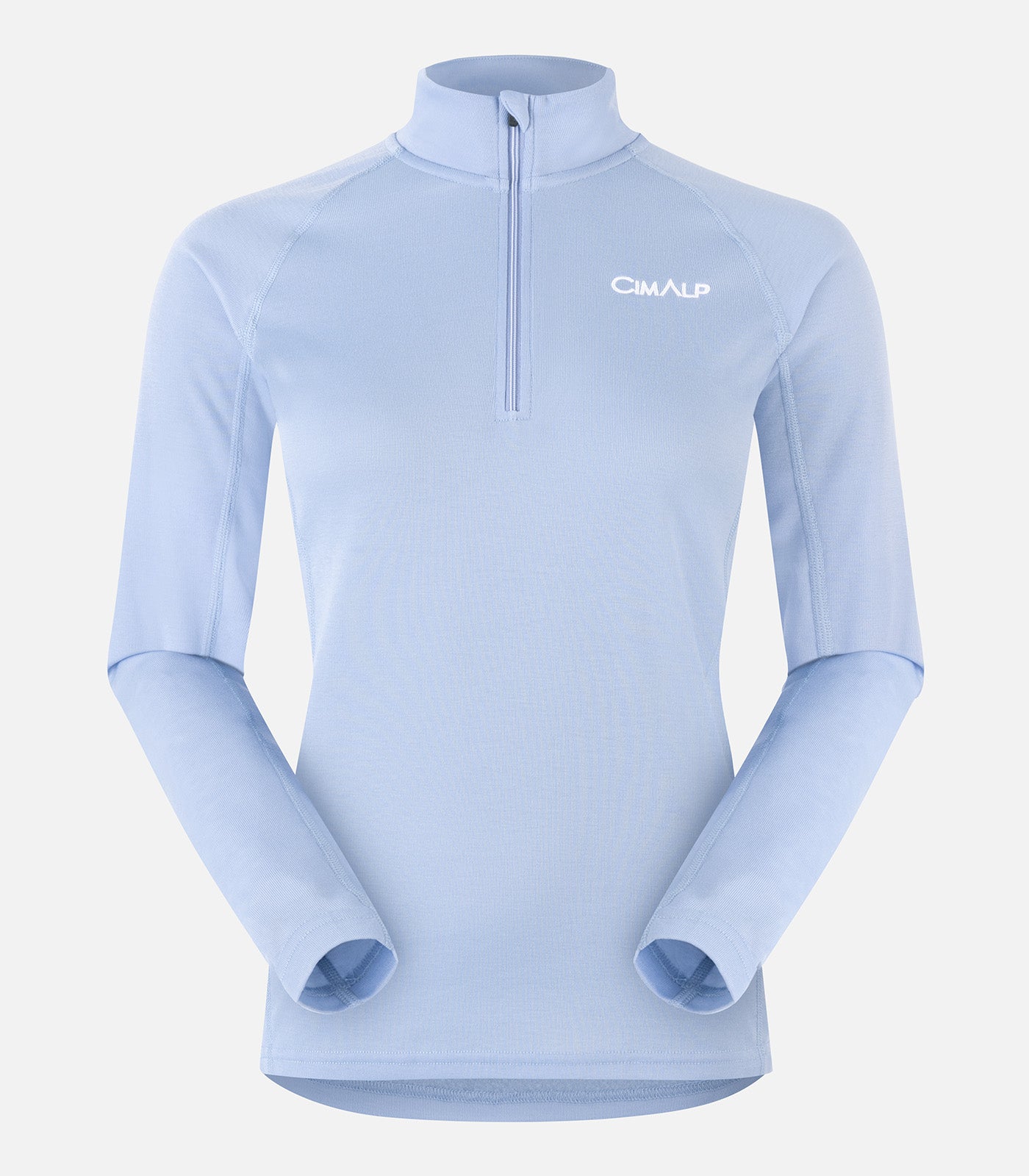 cimalp-warm-zip-5-f-sous-v-tement-thermique-femme-noir-col-zip image 2