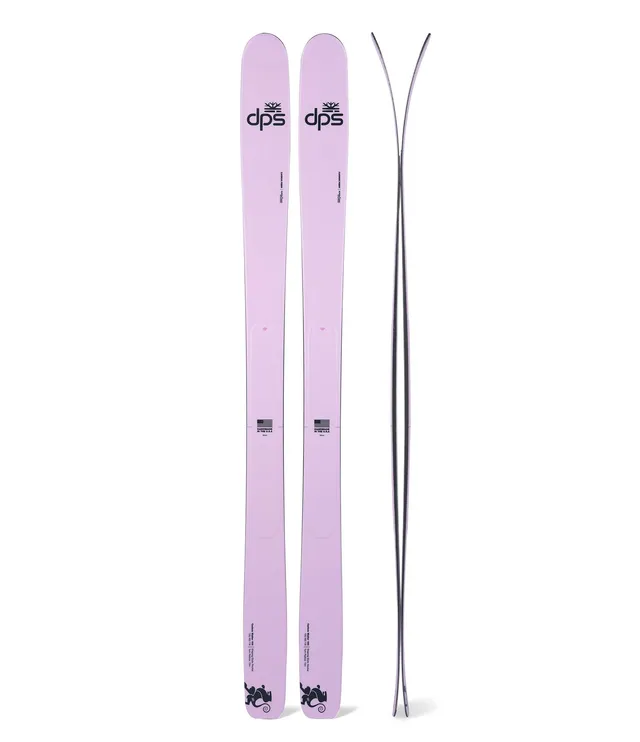 dps-wailer-100-skis-freeride-himalayan-pink-179cm-carbone image 1