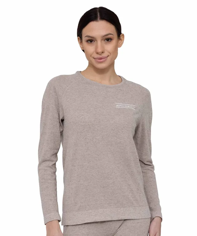 brubeck-comfort-night-haut-pyjama-femme-manche-longue-lin image 1