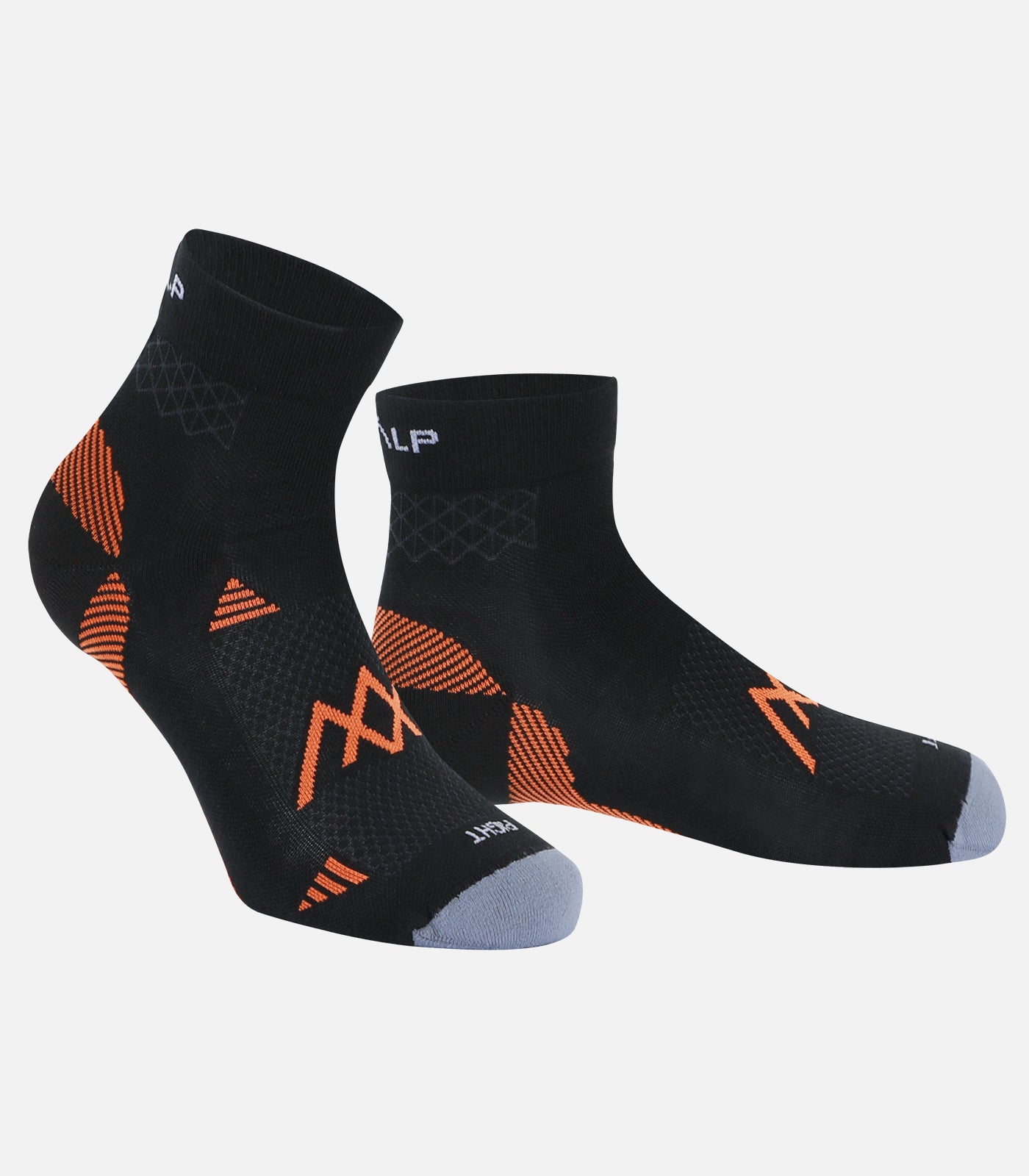 cimalp-run-mid-chaussettes-randonn-e-noir-blanc-merinos image 1
