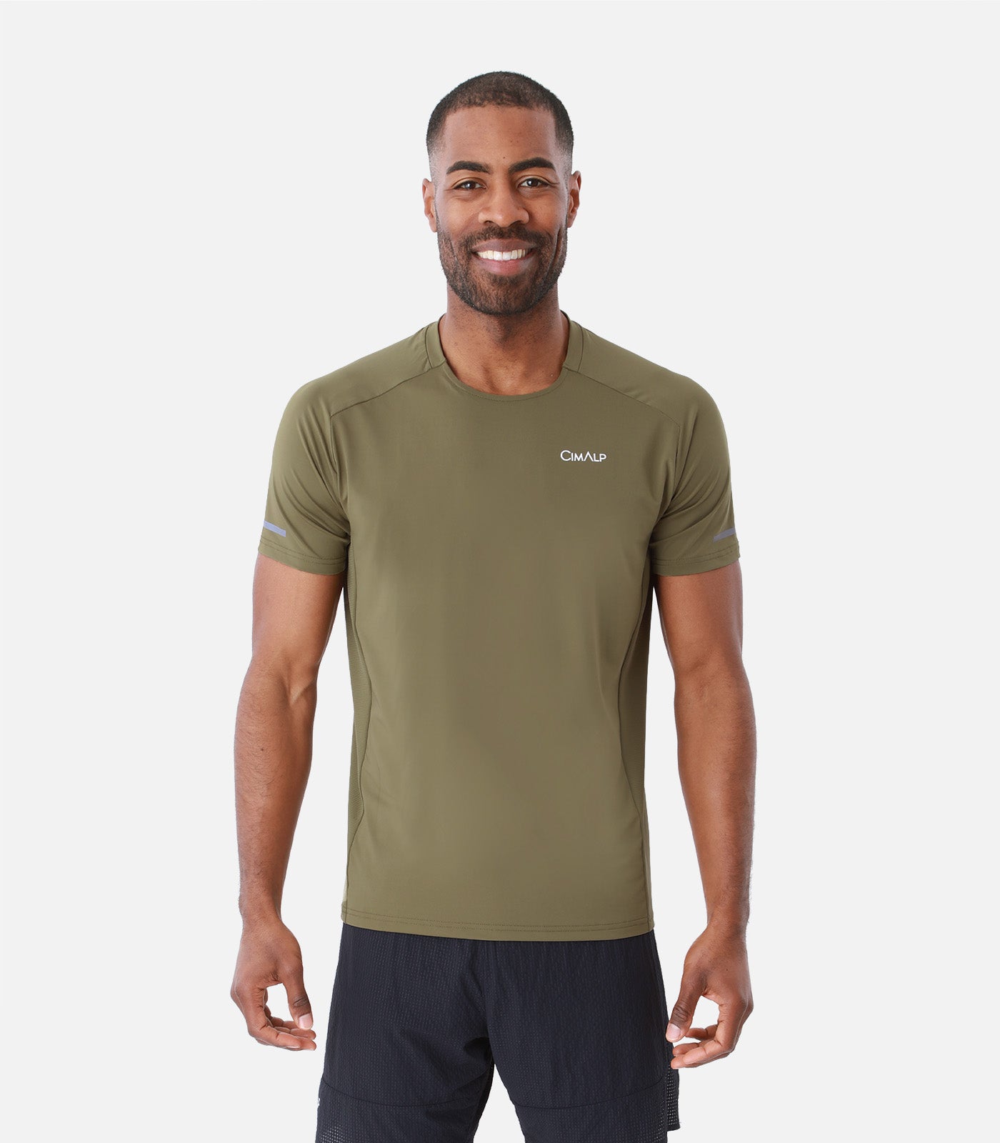 cimalp-denali-h-t-shirt-randonn-e-homme-vert-olive-respirant image 1