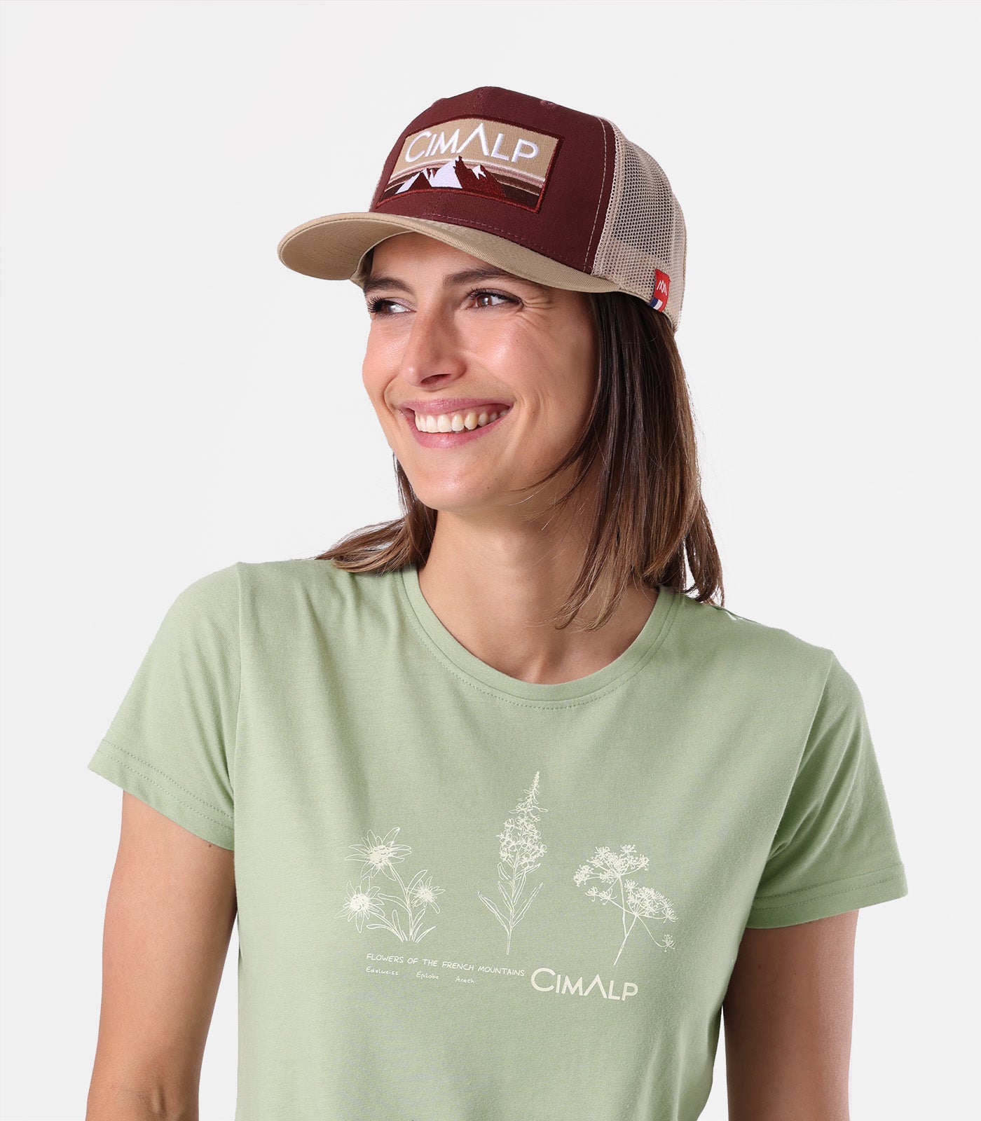 cimalp-herbier-f-t-shirt-randonn-e-femme-kaki-anti-uv image 5