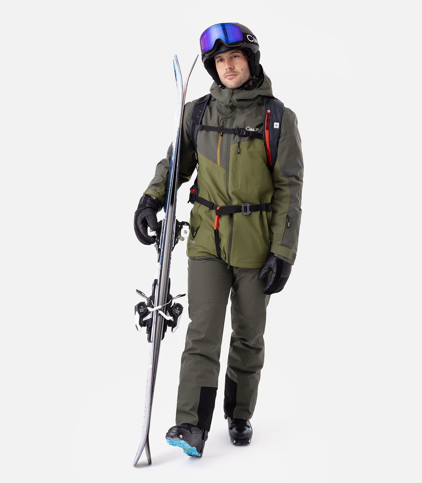 cimalp-caron-h-veste-ski-homme-kaki-freeride-membrane image 2