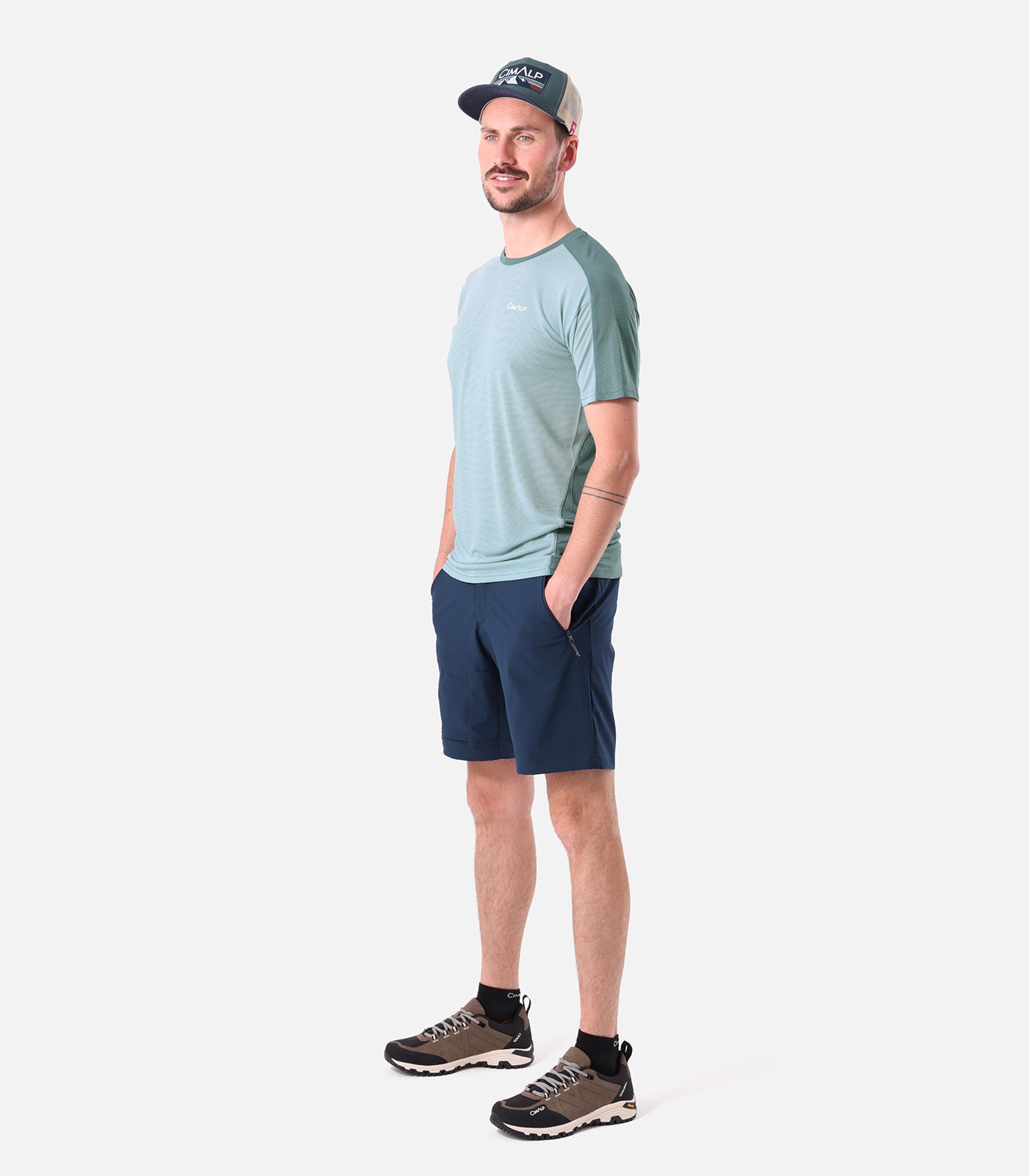 cimalp-eiger-2-h-bicolore-t-shirt-randonn-e-homme-grenat-respirant image 8