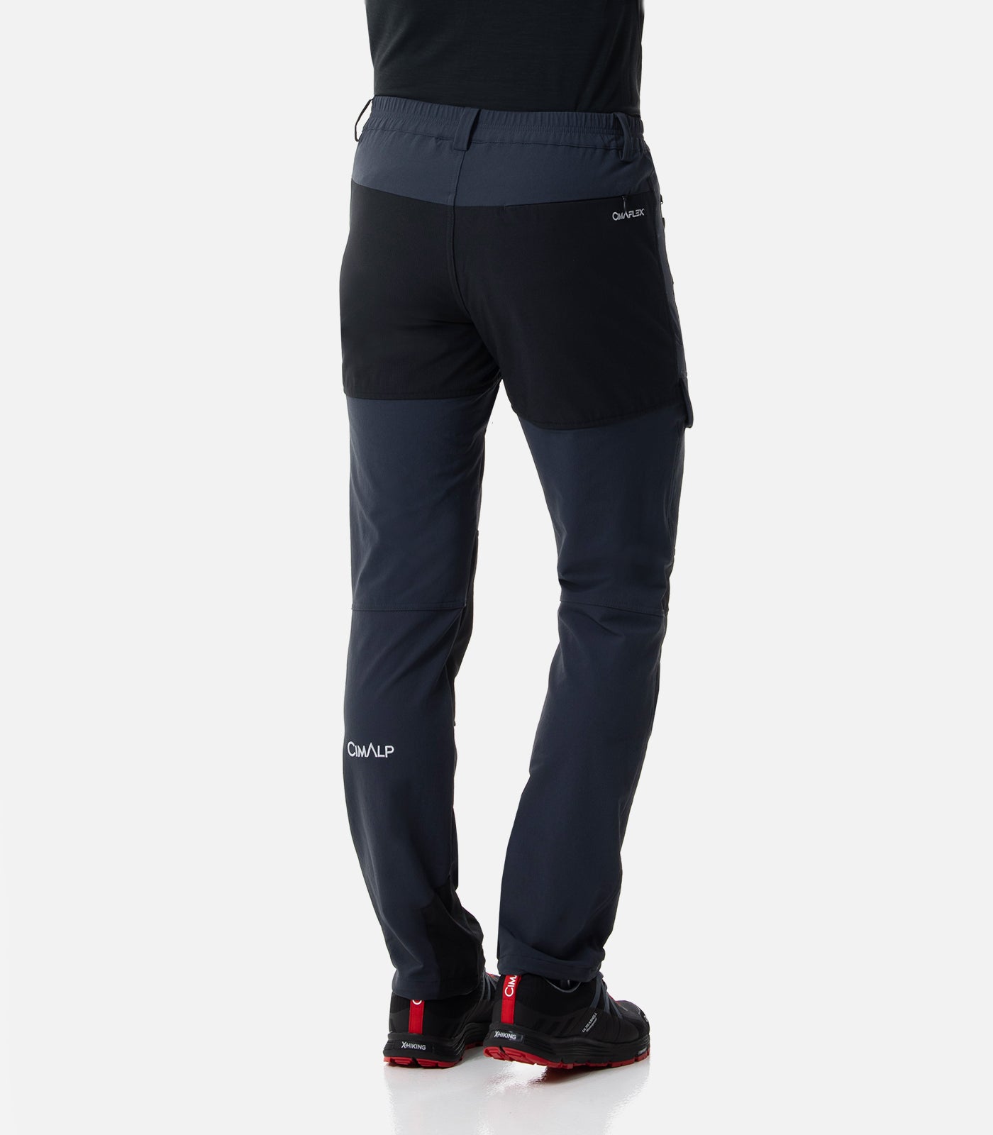 cimalp-laos-court-6-h-pantalon-rando-homme-anthracite-stretch image 4