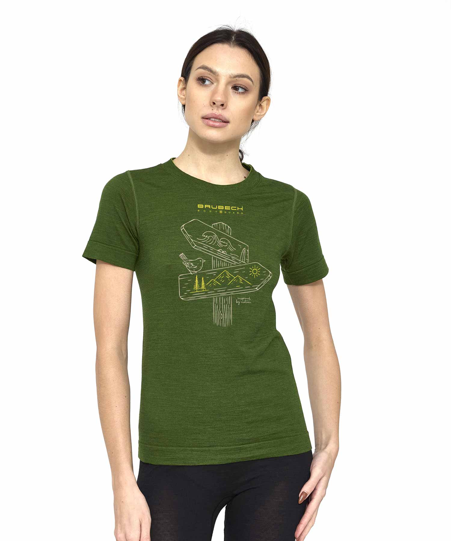 brubeck-outdoor-wool-pro-t-shirt-m-rinos-femme-manches-courtes image 3