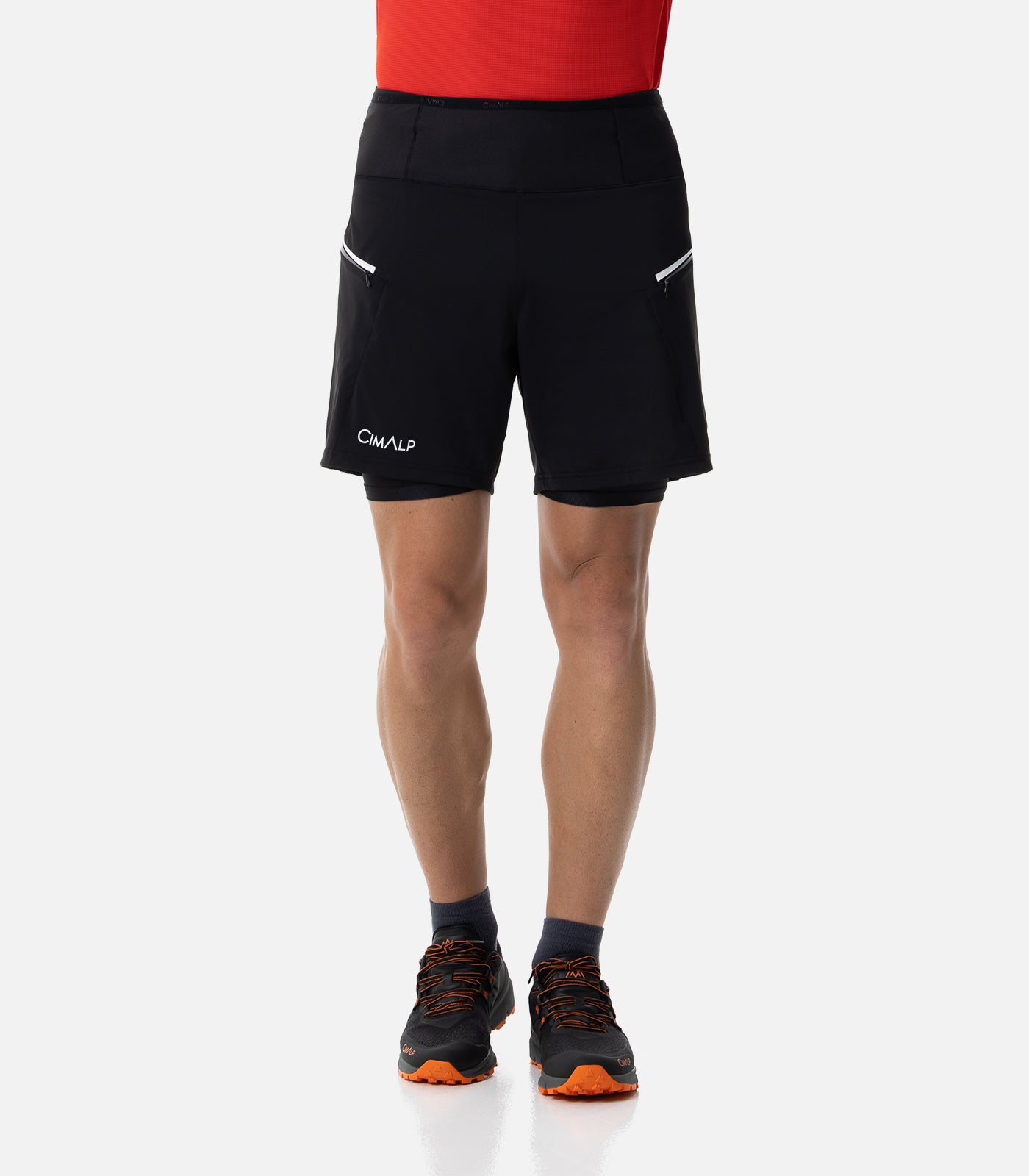 cimalp-aoste-2-h-short-trail-homme-noir-stretch image 1