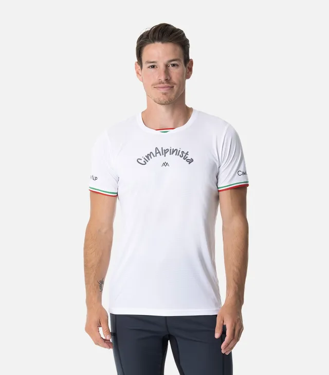 cimalp-italian-montagnard-h-t-shirt-trail-homme-blanc-100g image 1