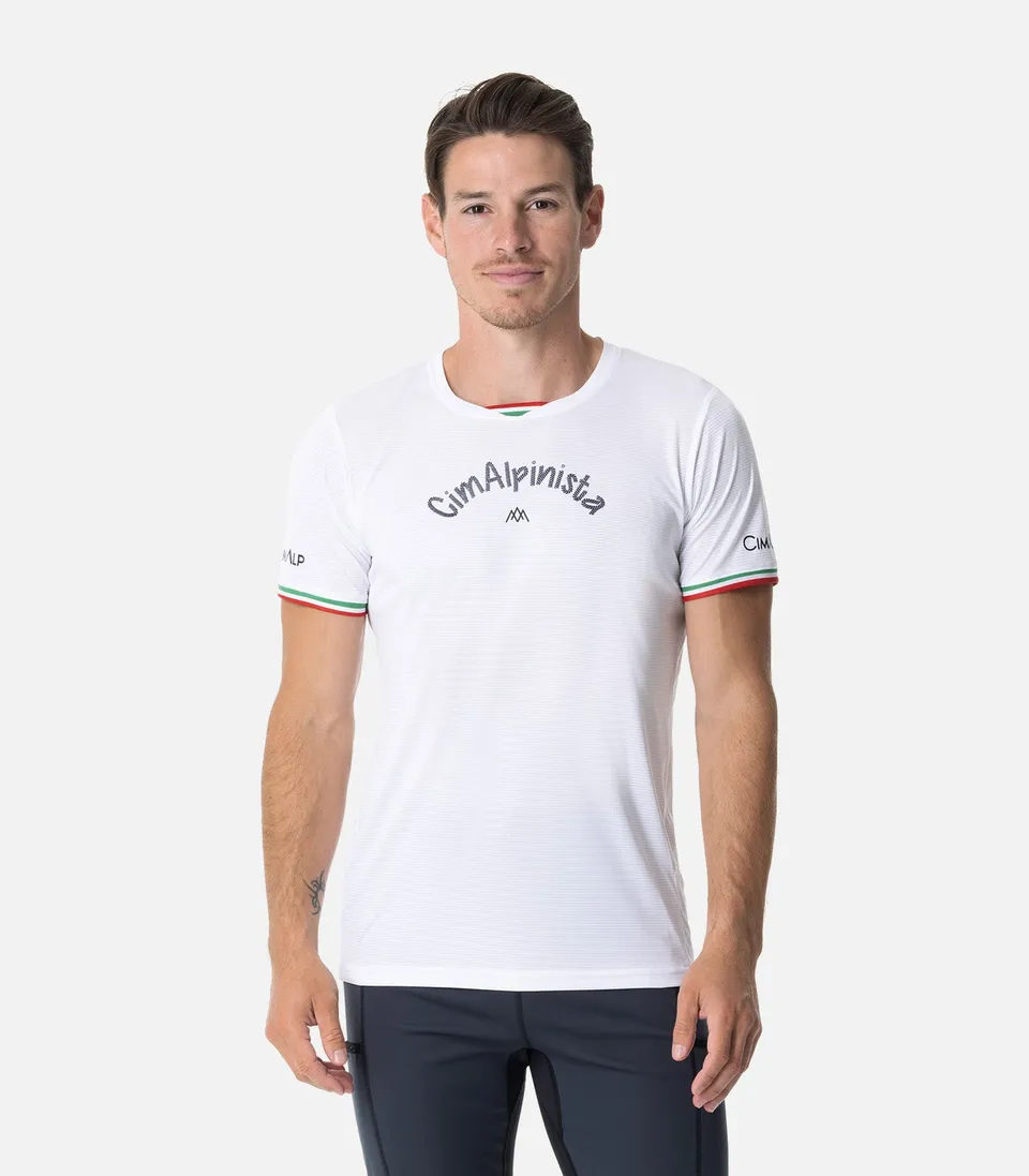 cimalp-italian-montagnard-h-t-shirt-trail-homme-blanc-100g image 1