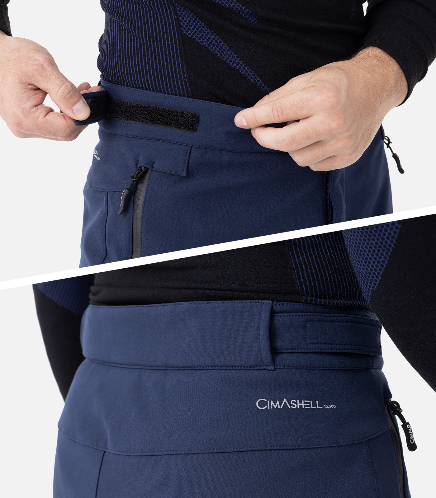 cimalp-snow-pant-court-4-h-pantalon-ski-court-noir image 5