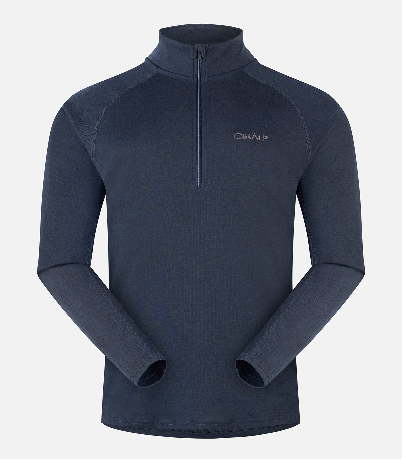 cimalp-warm-zip-5-h-sous-v-tement-thermique-homme-noir image 2