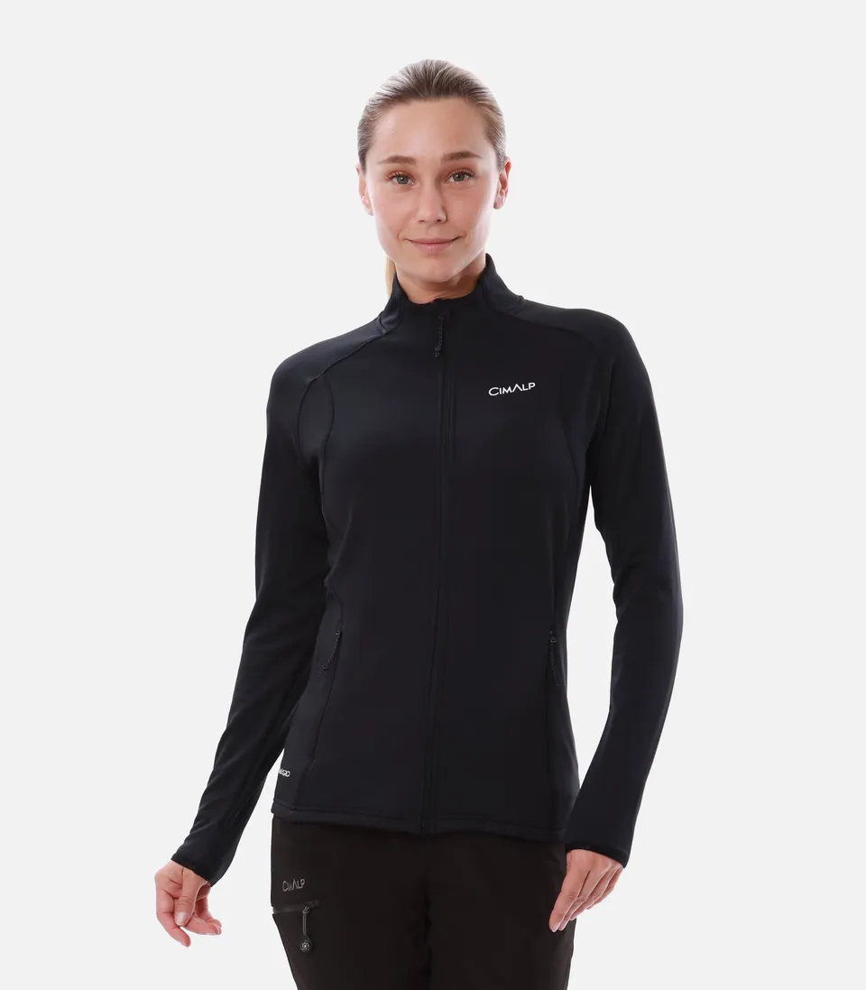 cimalp-bisanne-f-veste-polaire-femme-rouge-m-respirante image 1