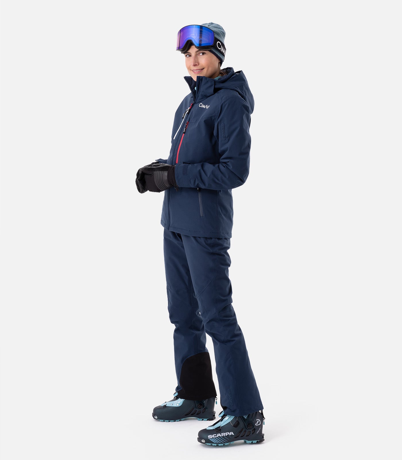 cimalp-oisans-3-f-veste-de-ski-femme-rouge-stretch-imperm-able image 5