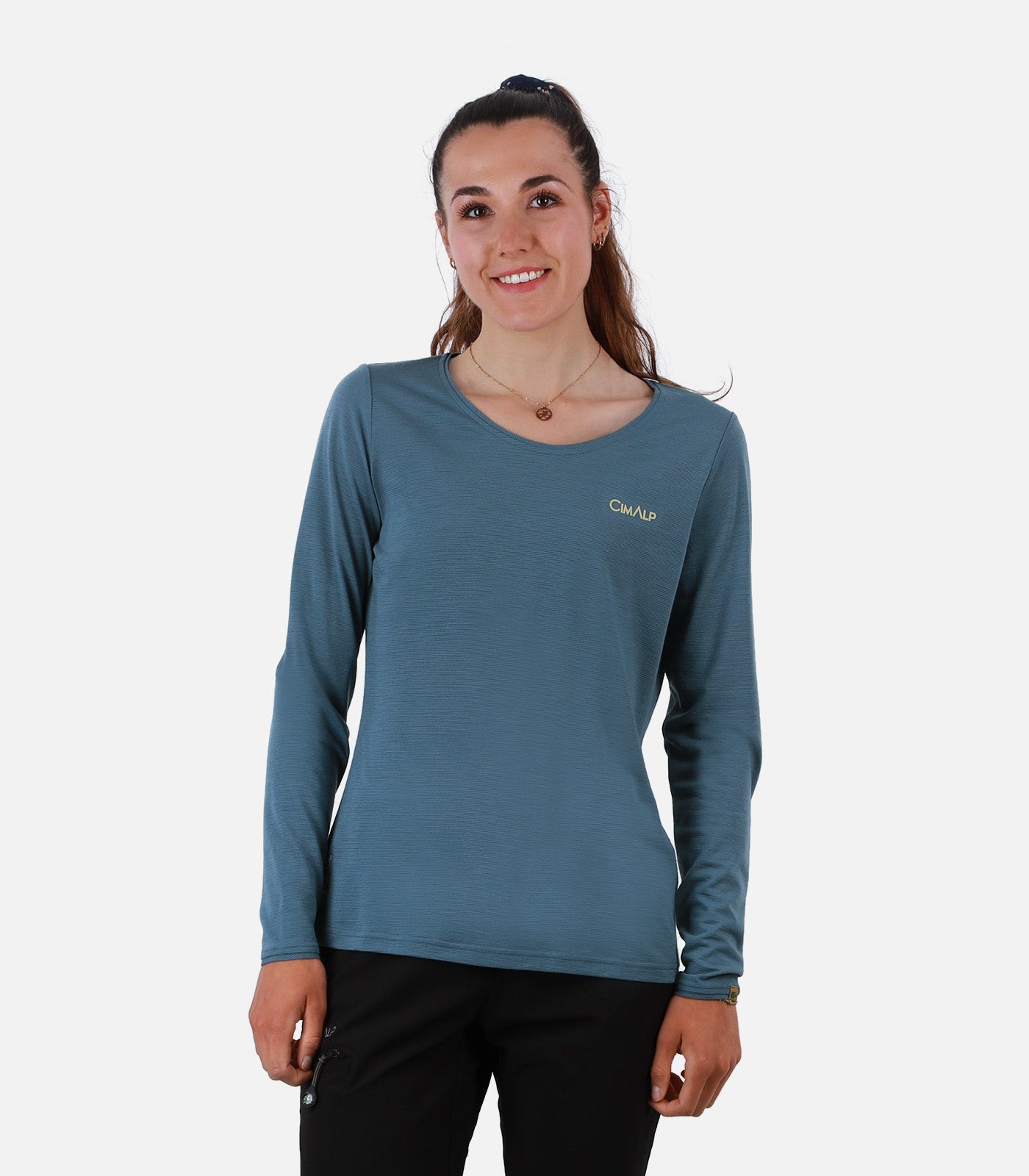 cimalp-aspres-4-f-t-shirt-randonn-e-femme-bleu-respirant image 7