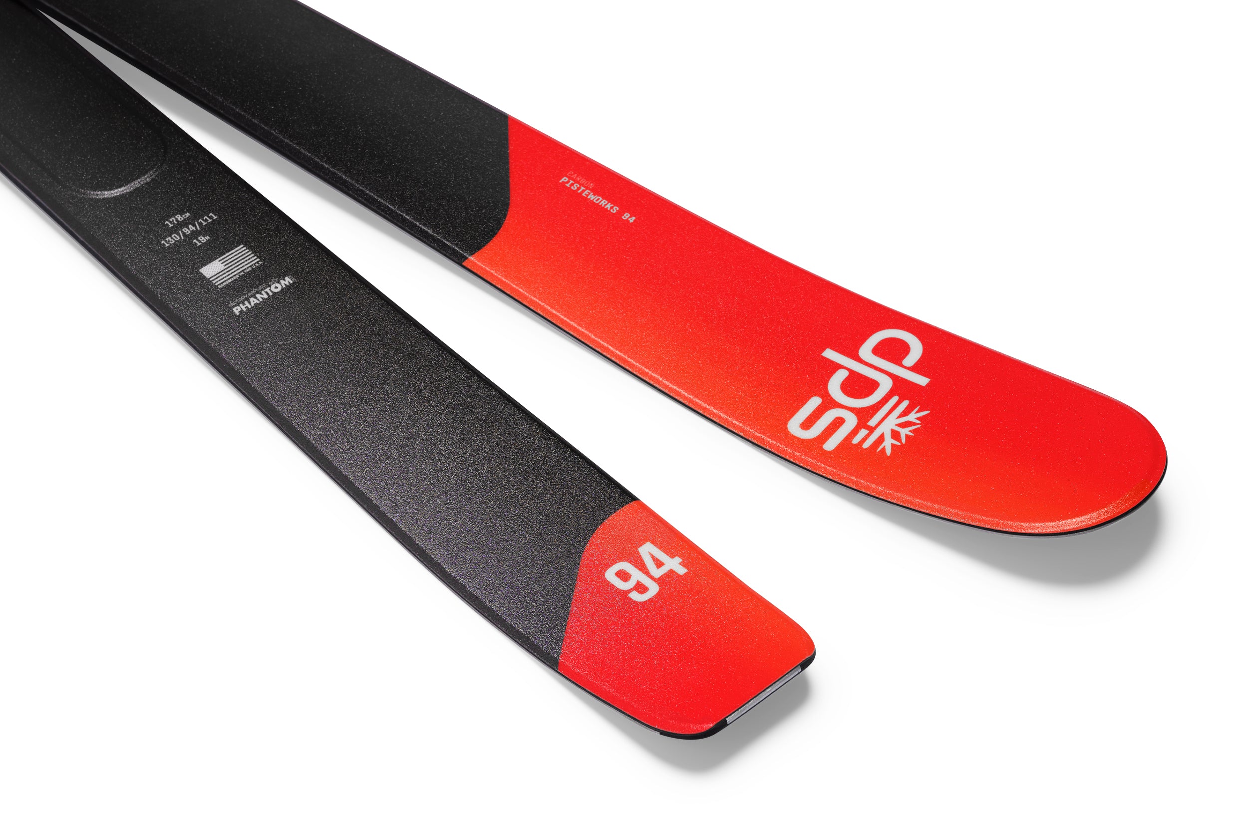 dps-pisteworks-94-ski-piste-178cm-noir-papaya image 2