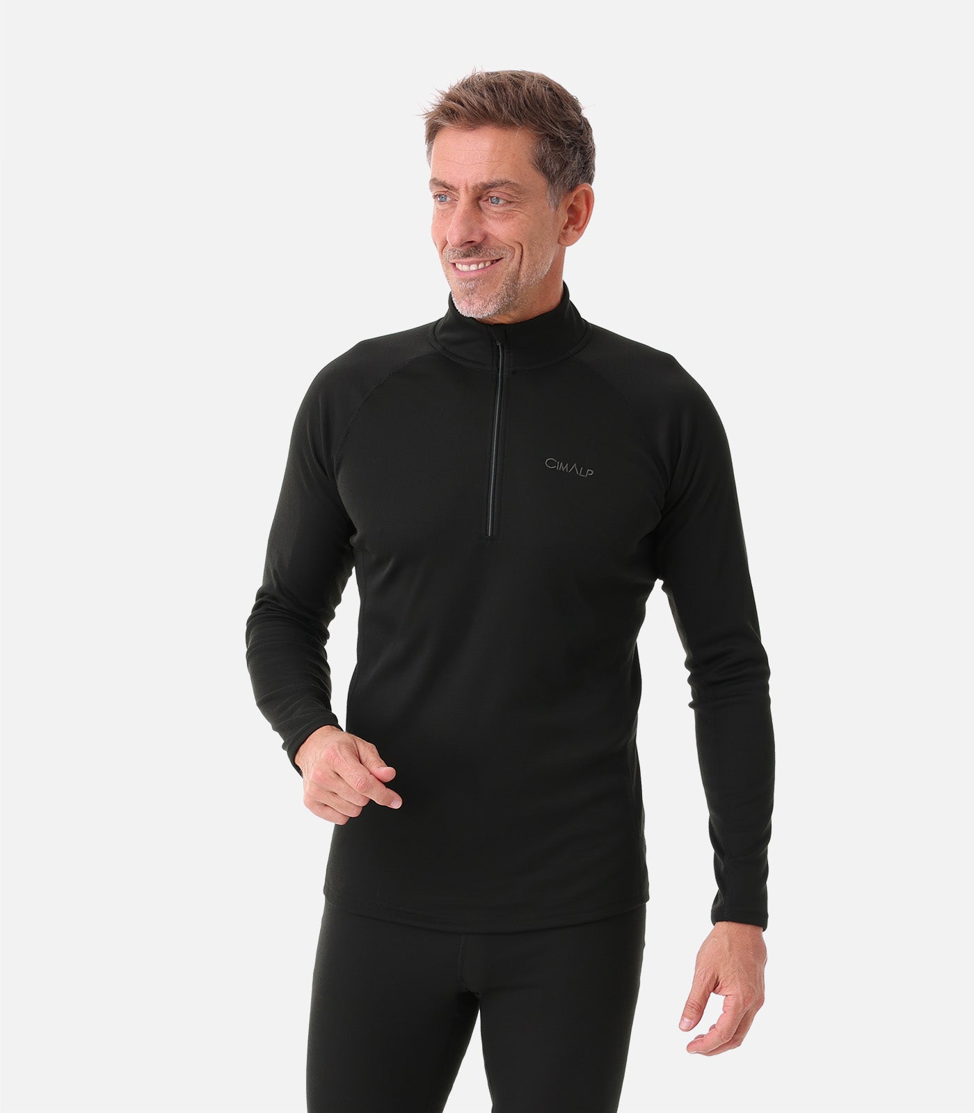 cimalp-warm-zip-5-h-sous-v-tement-thermique-homme-noir image 6