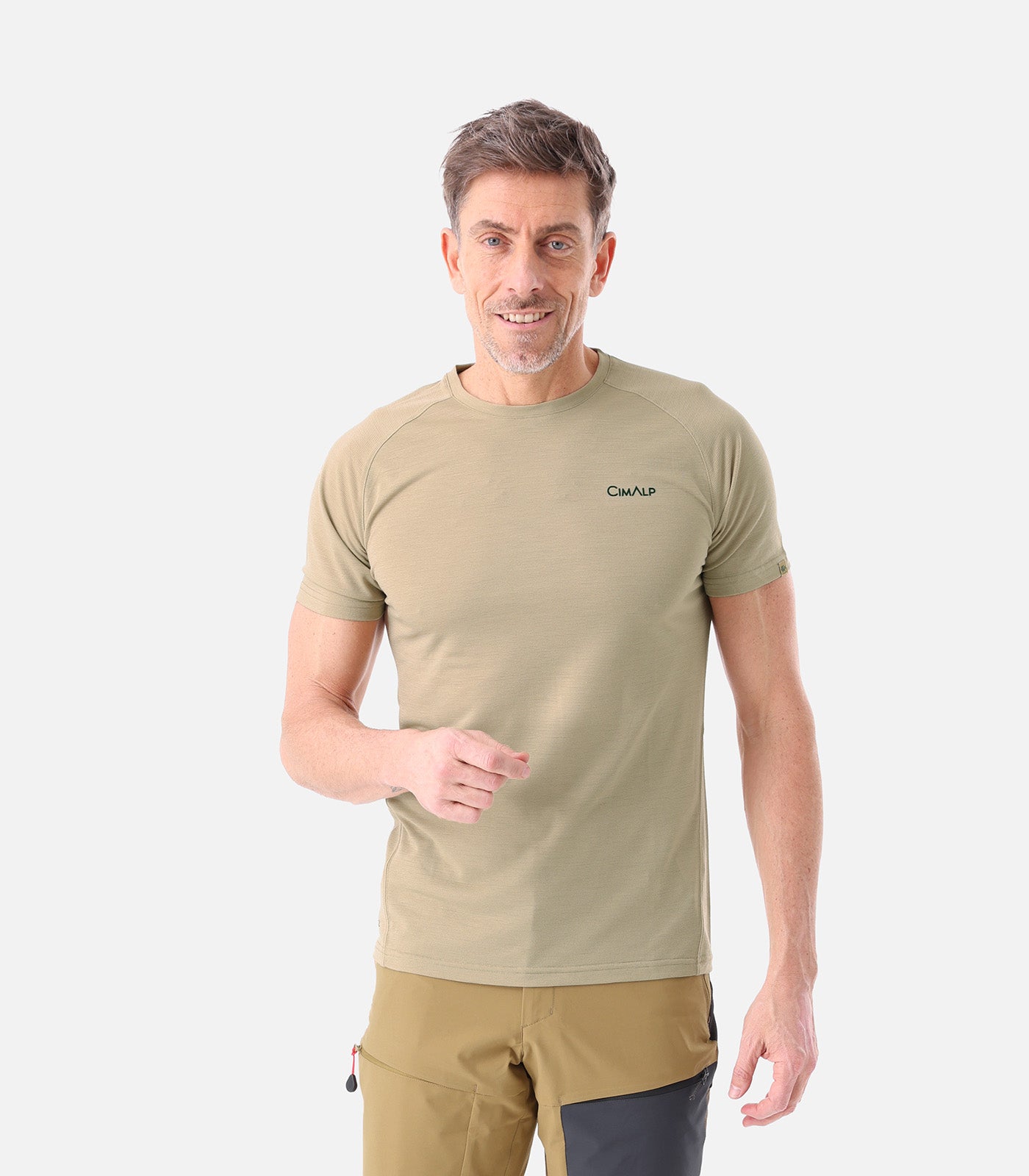 cimalp-clapier-3-h-t-shirt-merinos-homme-sable-respirant image 8
