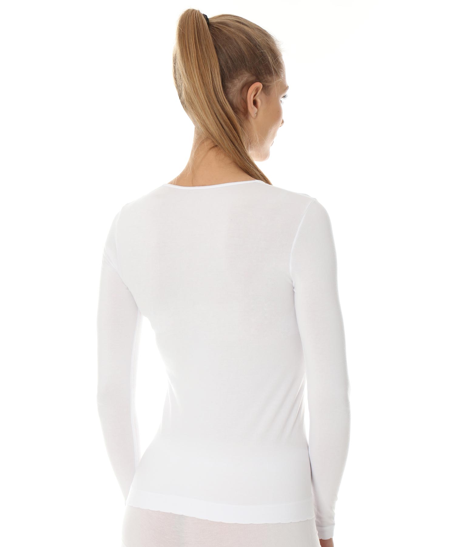 brubeck-comfort-cotton-t-shirt-femme-manches-longues-coton image 2
