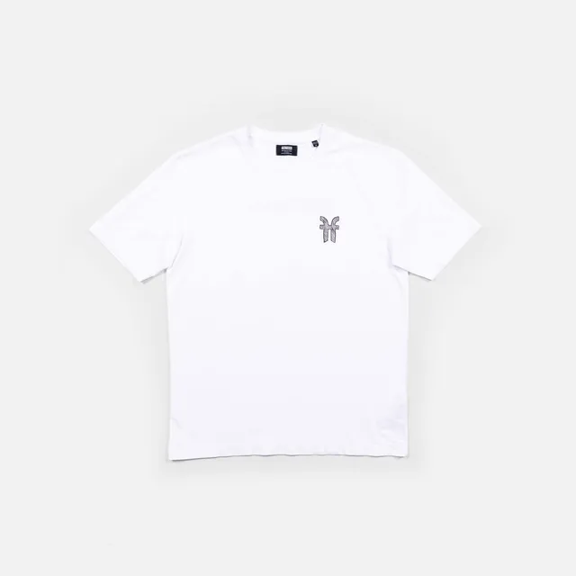 faction-logo-tee-t-shirt-coton-blanc-coupe-d-contract-e image 1